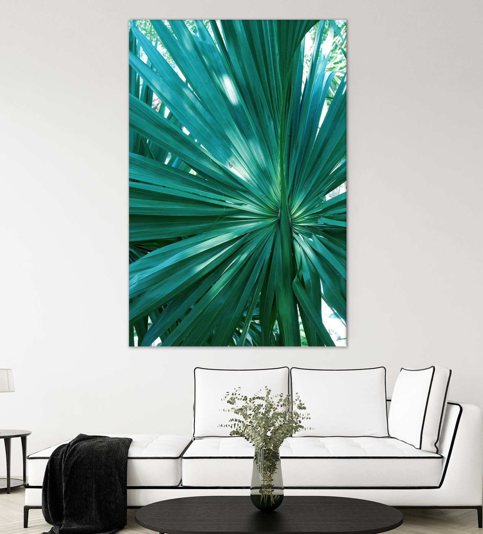 Tropical Fan Palm Finesse #1 #tropical #wall #decor #art by Anita & Bella Jantz on GIANT ART - green photo manipulation