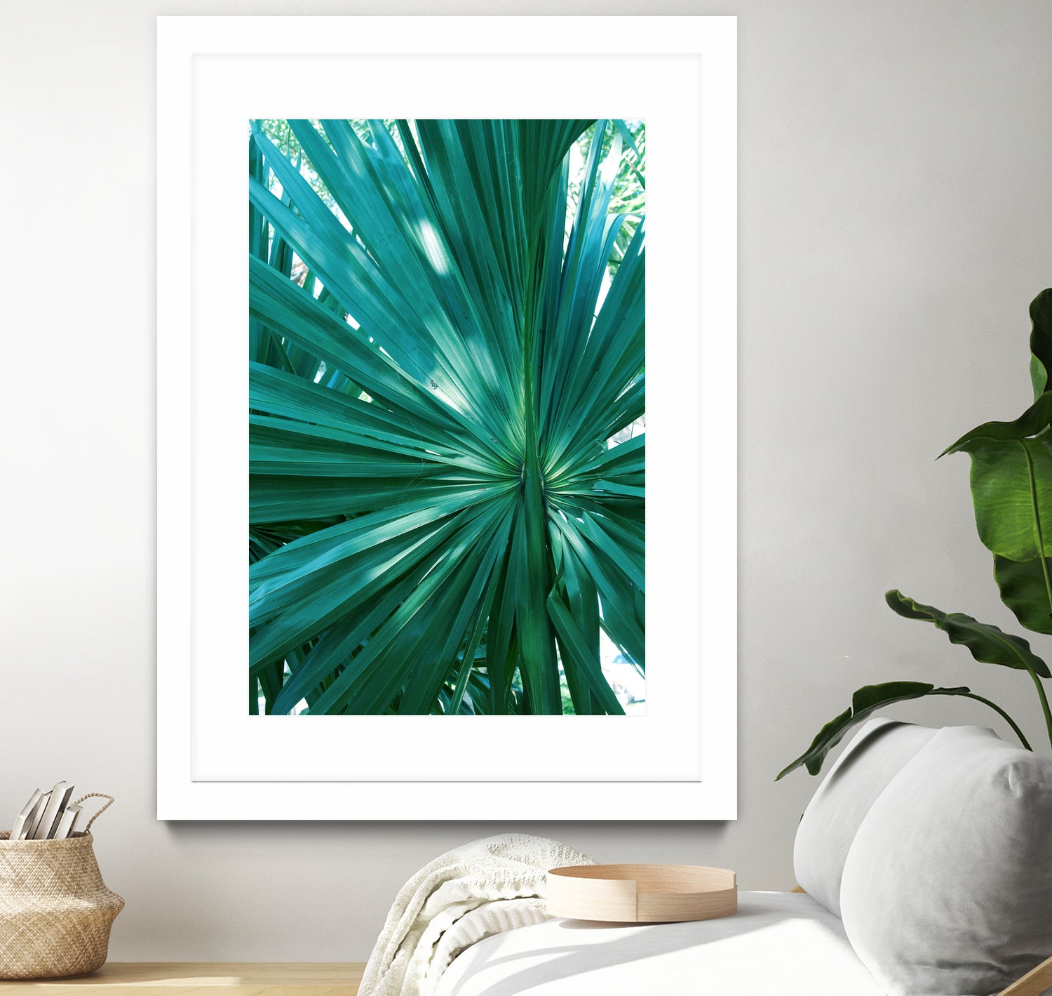 Tropical Fan Palm Finesse #1 #tropical #wall #decor #art by Anita & Bella Jantz on GIANT ART - green photo manipulation