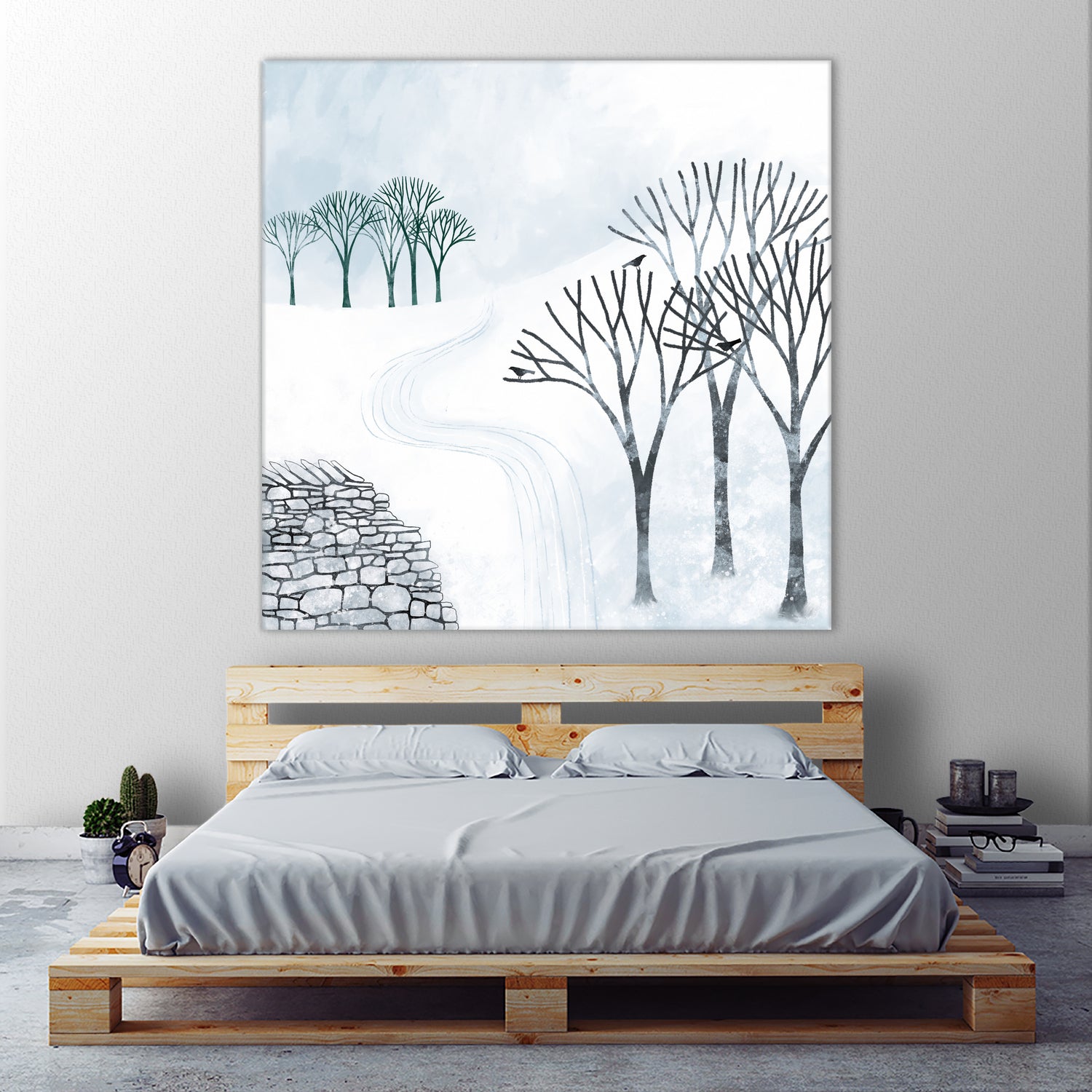 More Snow to Come by Nic Squirrell on GIANT ART - white digital painting