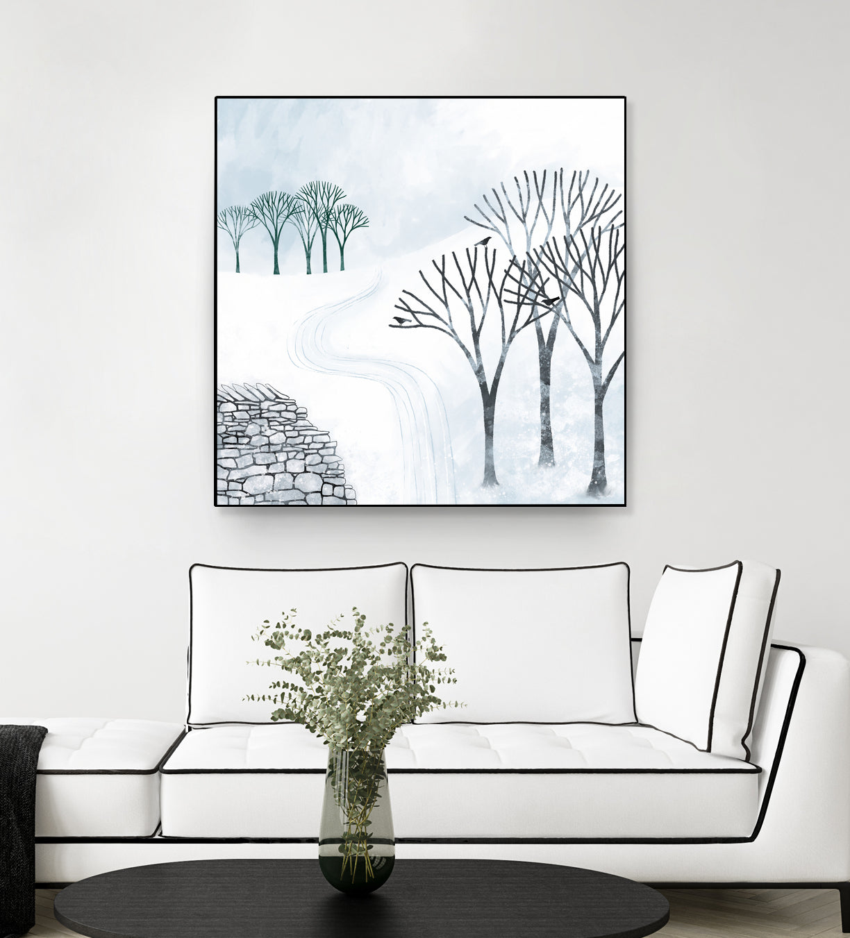 More Snow to Come by Nic Squirrell on GIANT ART - white digital painting