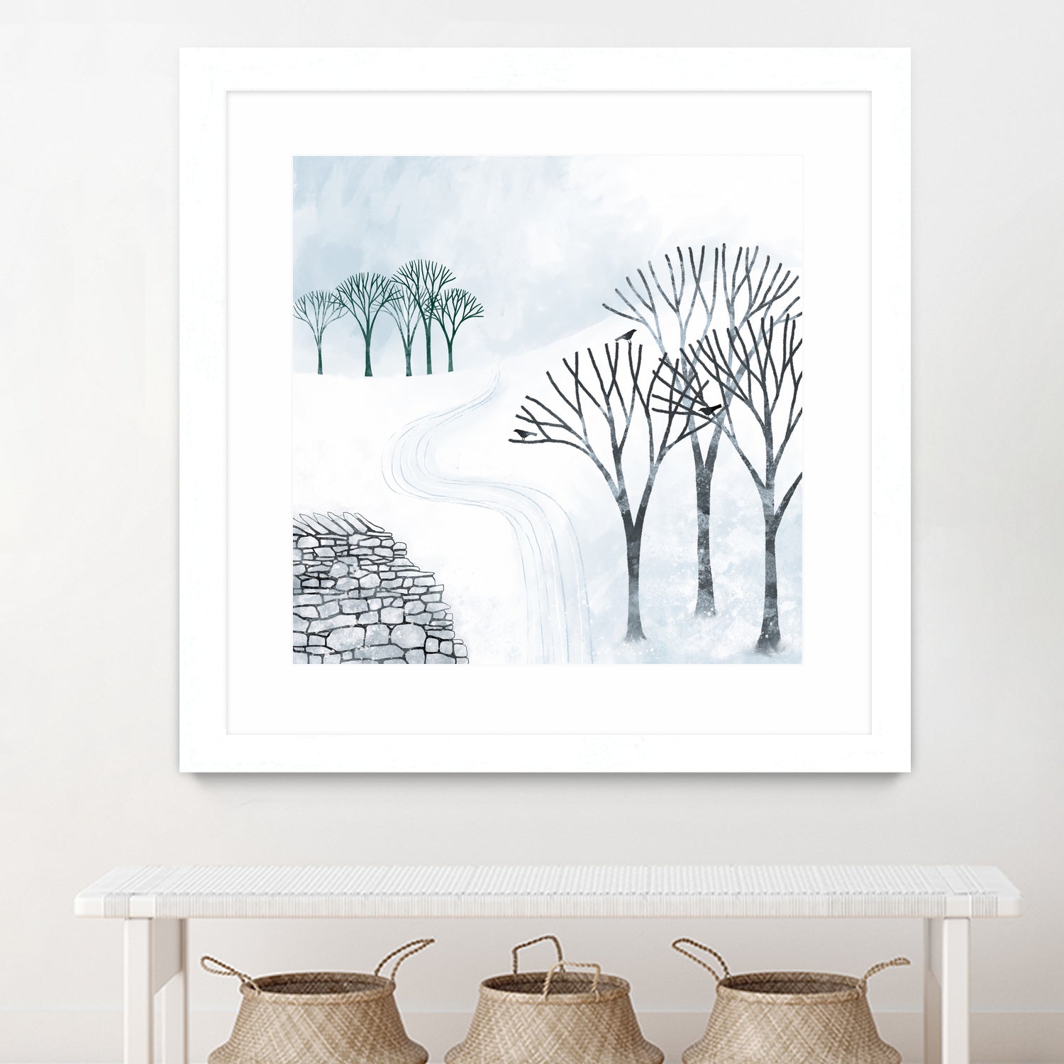 More Snow to Come by Nic Squirrell on GIANT ART - white digital painting