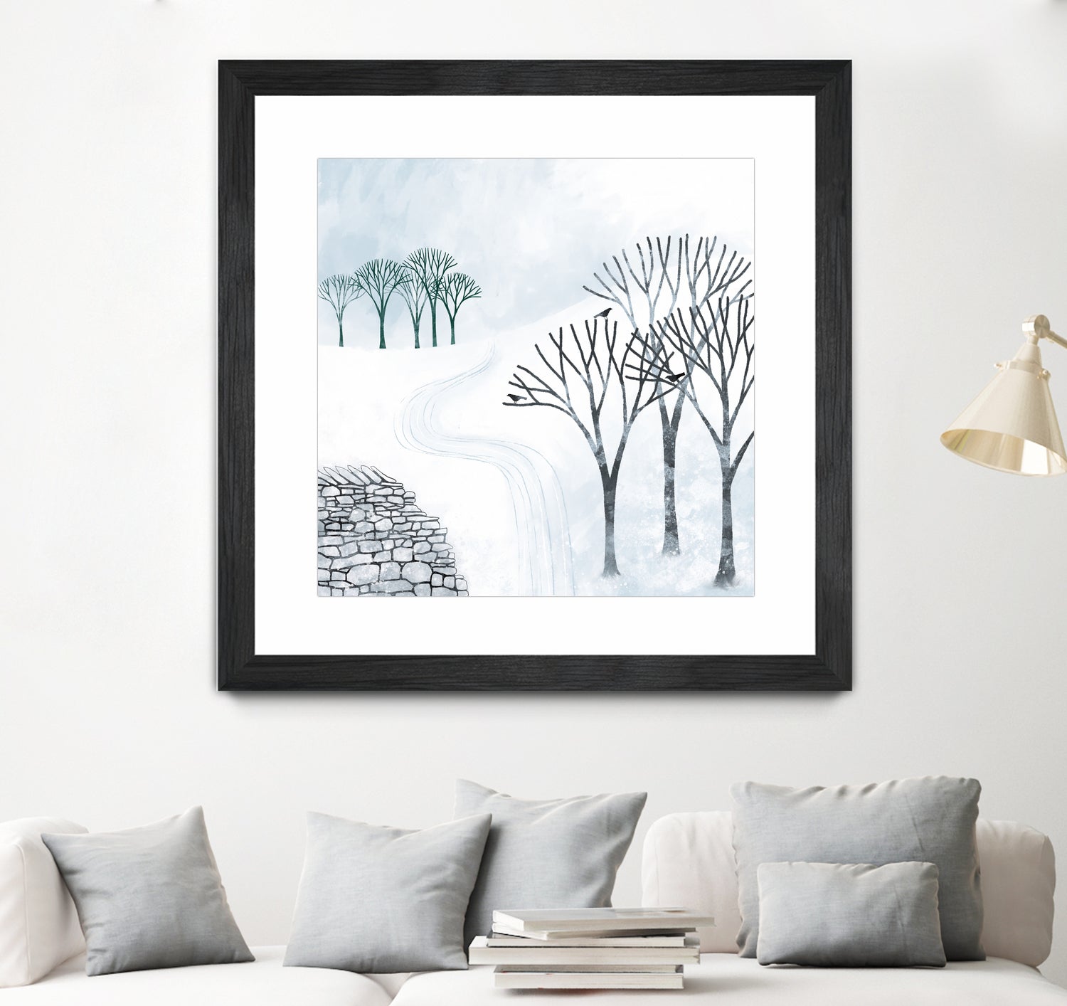 More Snow to Come by Nic Squirrell on GIANT ART - white digital painting