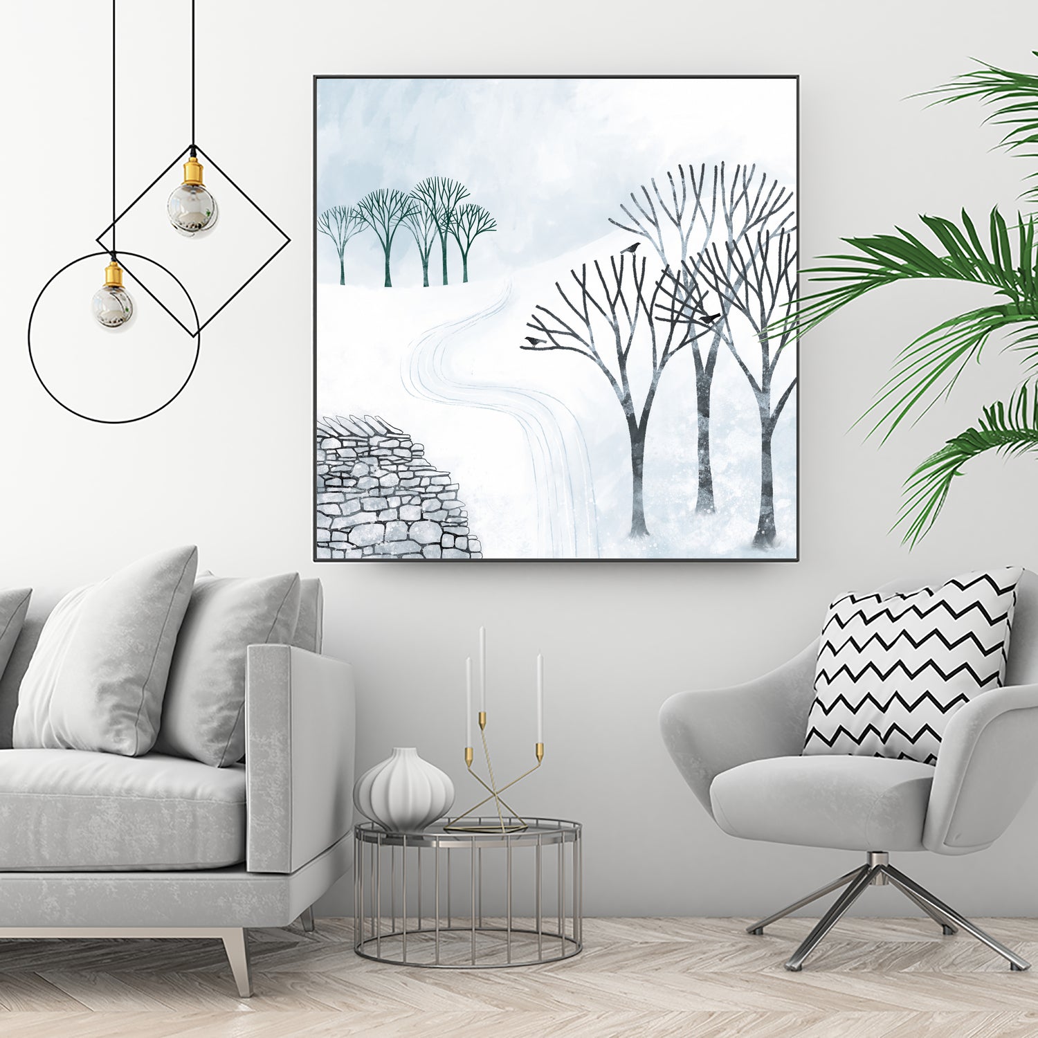 More Snow to Come by Nic Squirrell on GIANT ART - white digital painting