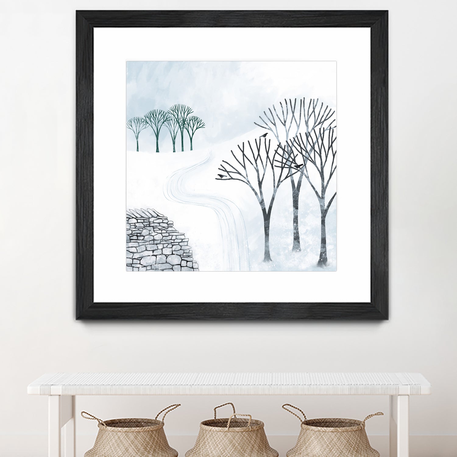 More Snow to Come by Nic Squirrell on GIANT ART - white digital painting