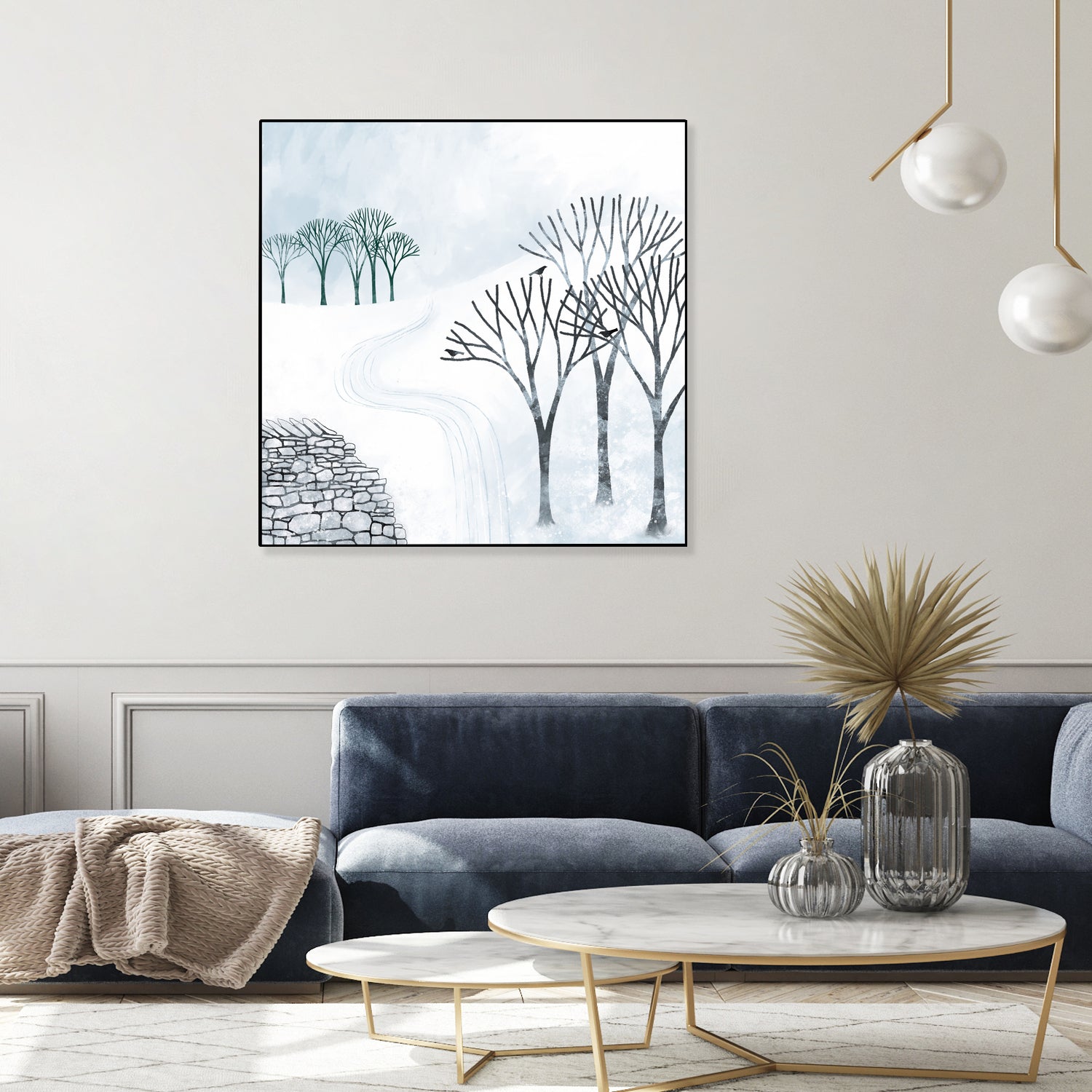 More Snow to Come by Nic Squirrell on GIANT ART - white digital painting