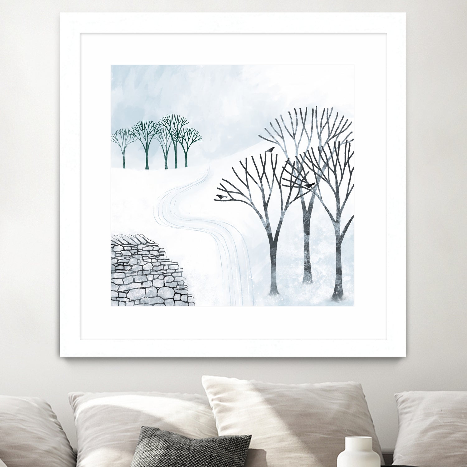 More Snow to Come by Nic Squirrell on GIANT ART - white digital painting