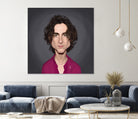 Timothee Chalamet by Rob Snow on GIANT ART - red digital painting