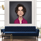 Timothee Chalamet by Rob Snow on GIANT ART - red digital painting