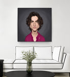 Timothee Chalamet by Rob Snow on GIANT ART - red digital painting