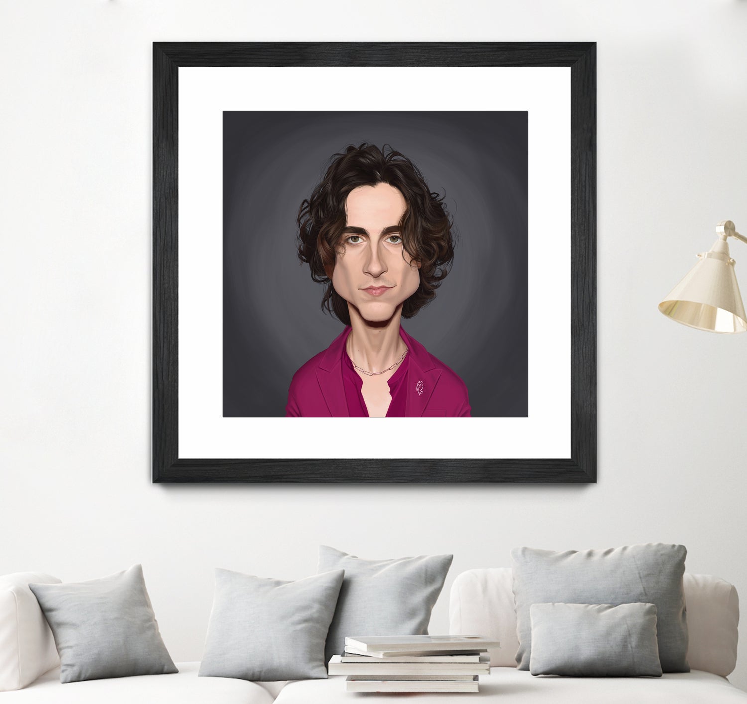 Timothee Chalamet by Rob Snow on GIANT ART - red digital painting