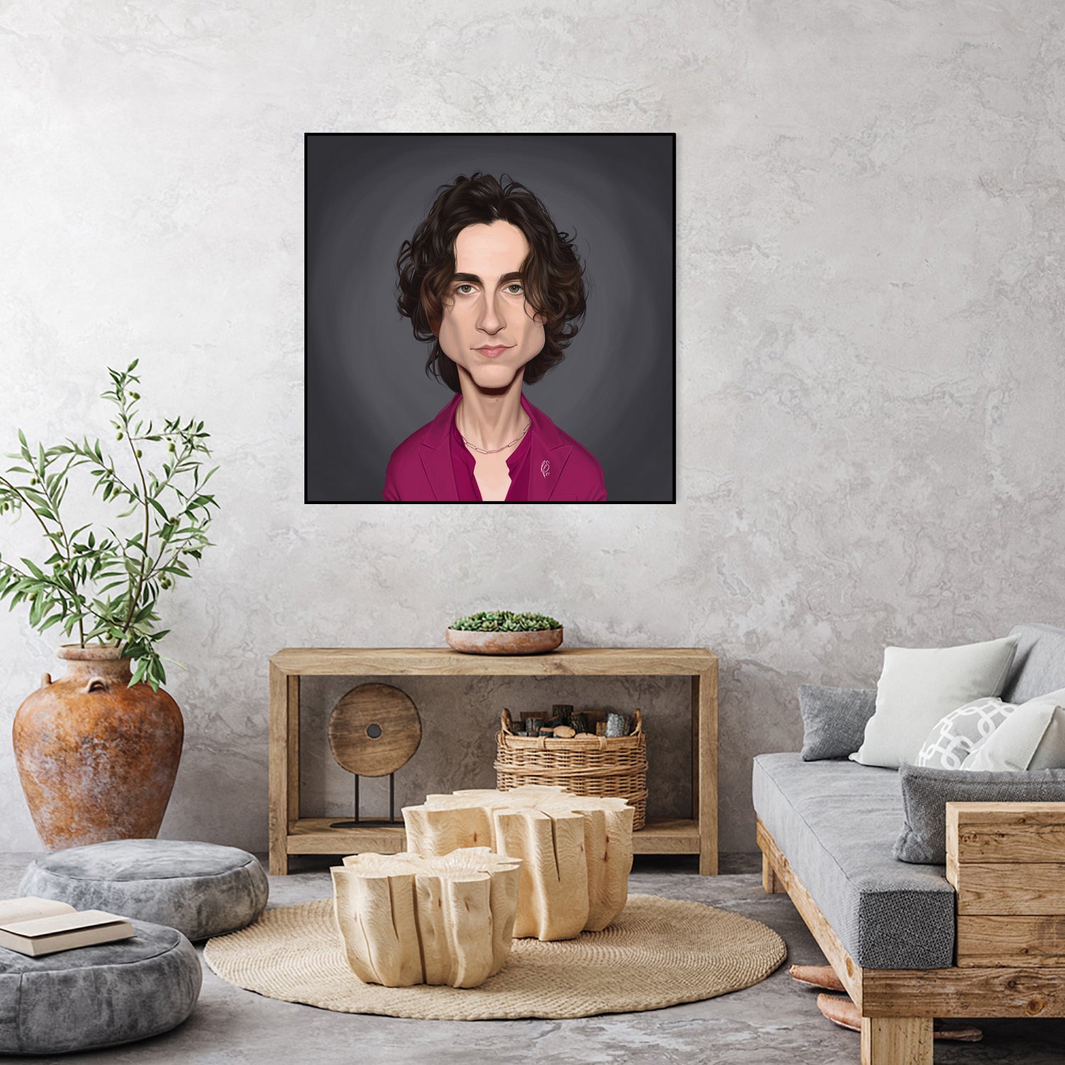 Timothee Chalamet by Rob Snow on GIANT ART - red digital painting