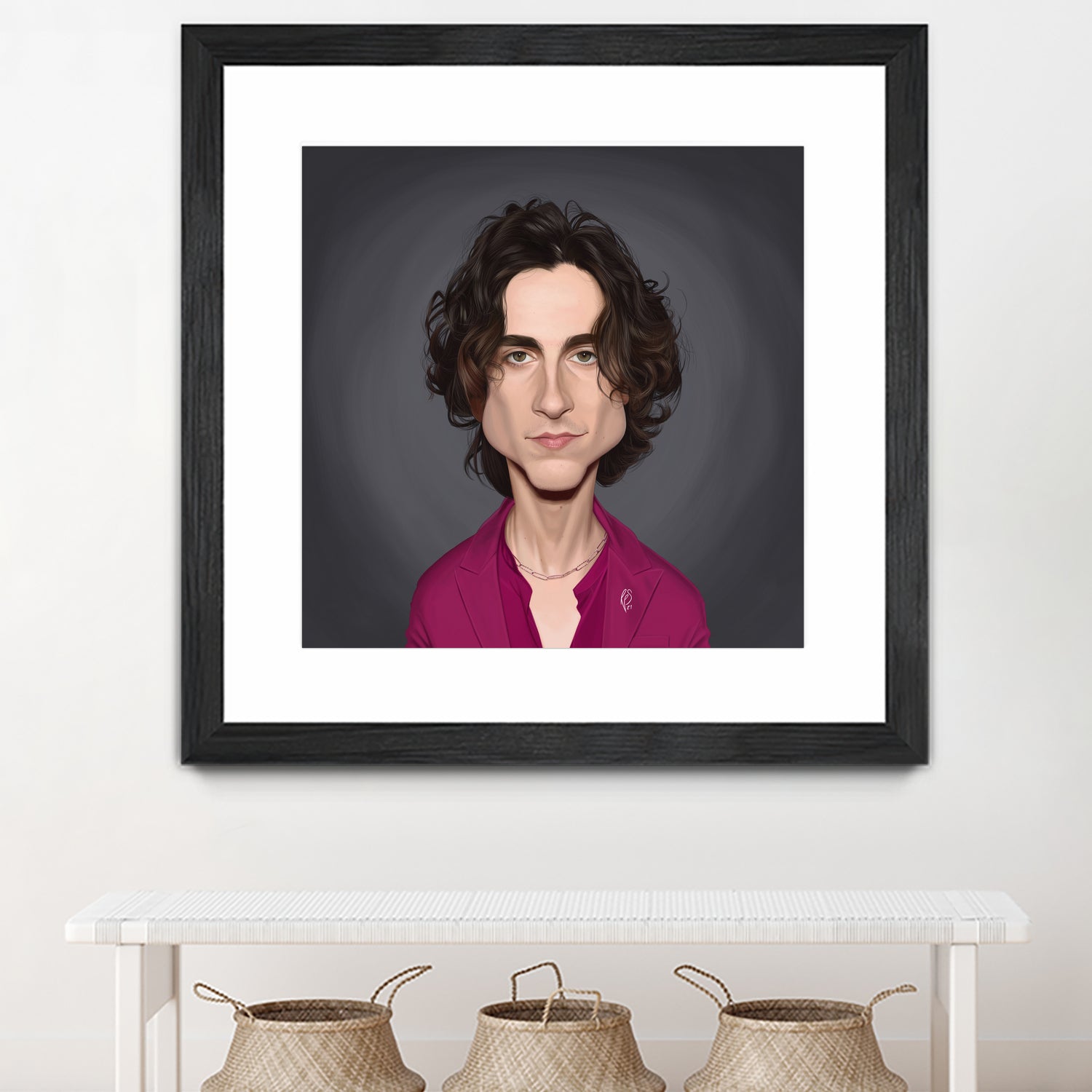 Timothee Chalamet by Rob Snow on GIANT ART - red digital painting