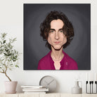 Timothee Chalamet by Rob Snow on GIANT ART - red digital painting