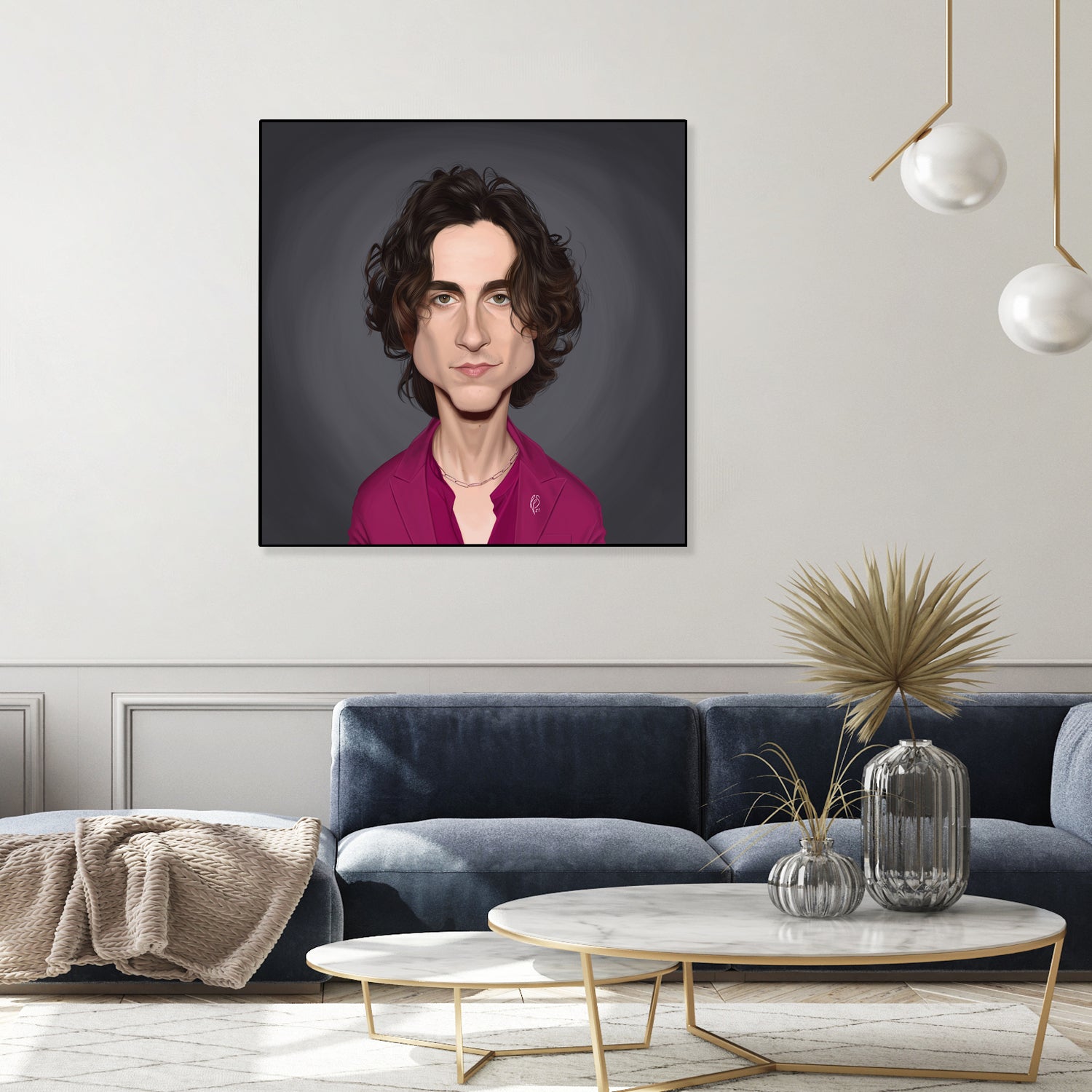 Timothee Chalamet by Rob Snow on GIANT ART - red digital painting