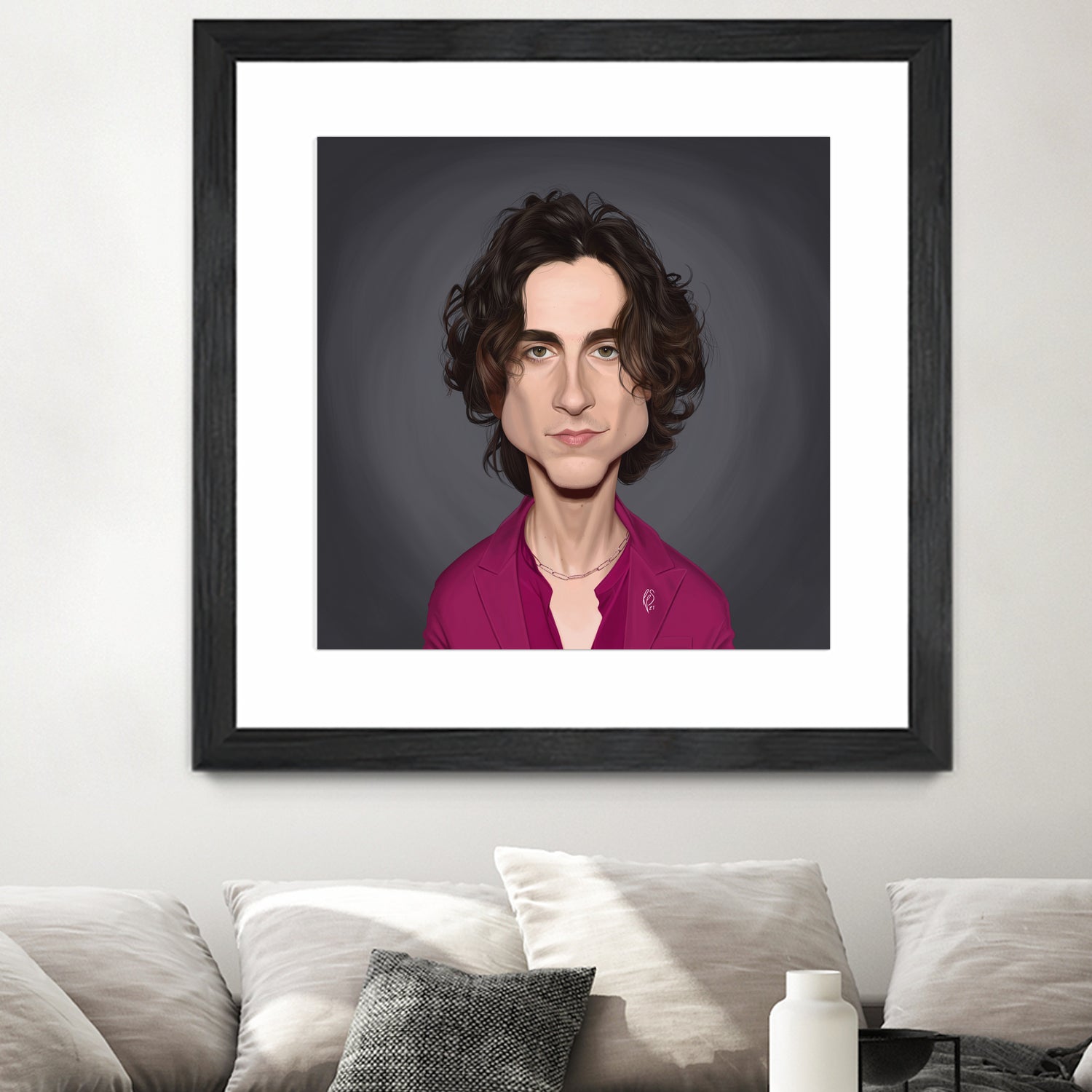 Timothee Chalamet by Rob Snow on GIANT ART - red digital painting