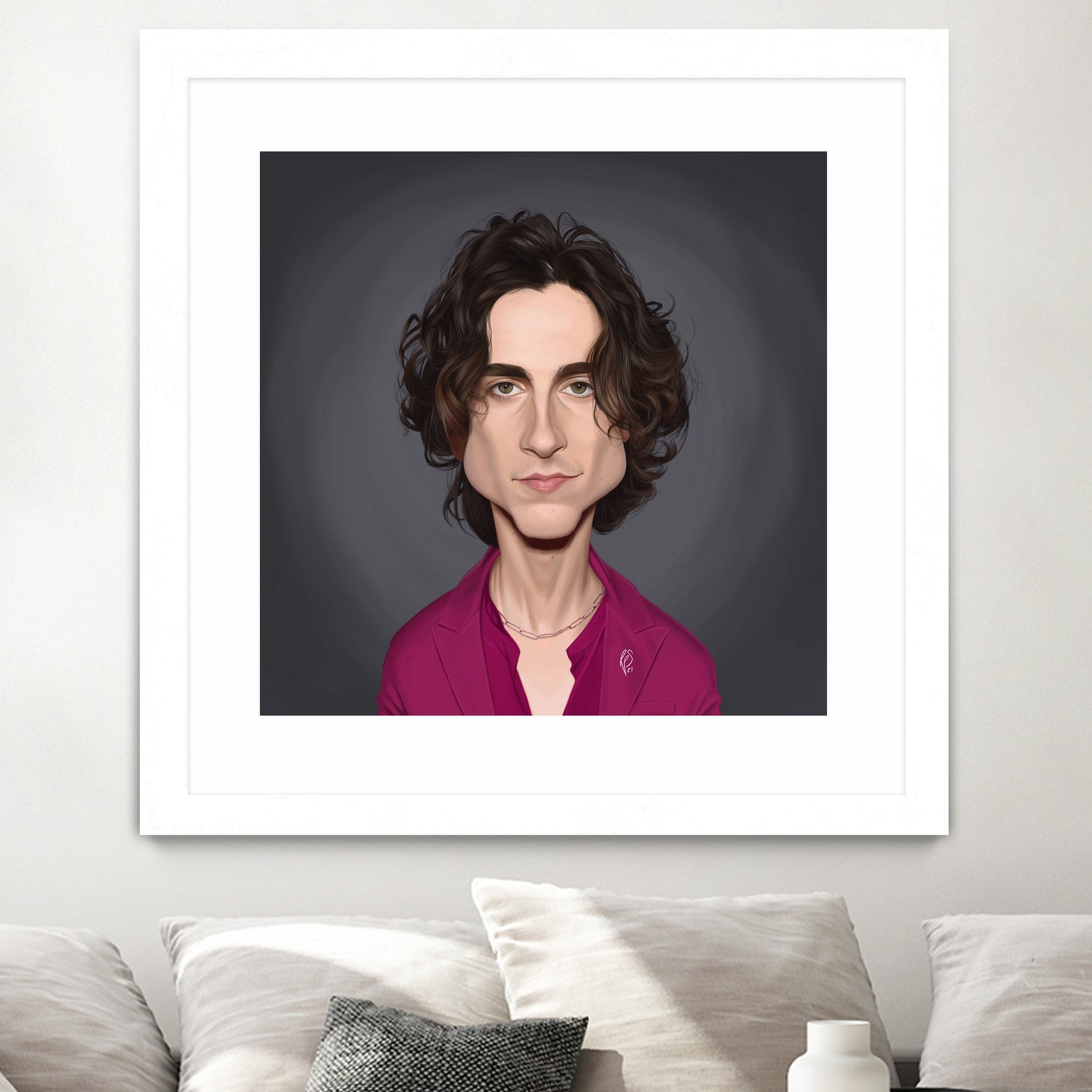 Timothee Chalamet by Rob Snow on GIANT ART - red digital painting