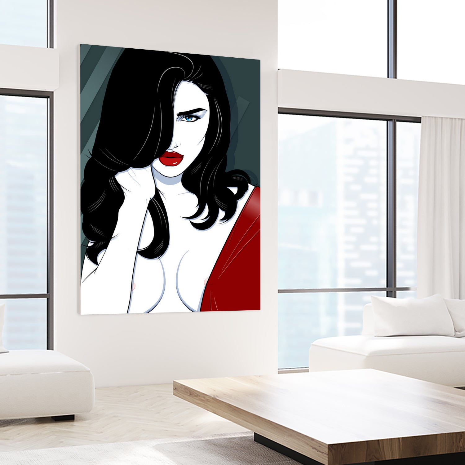 ROSIE by Ron Santiano on GIANT ART - red digital drawing