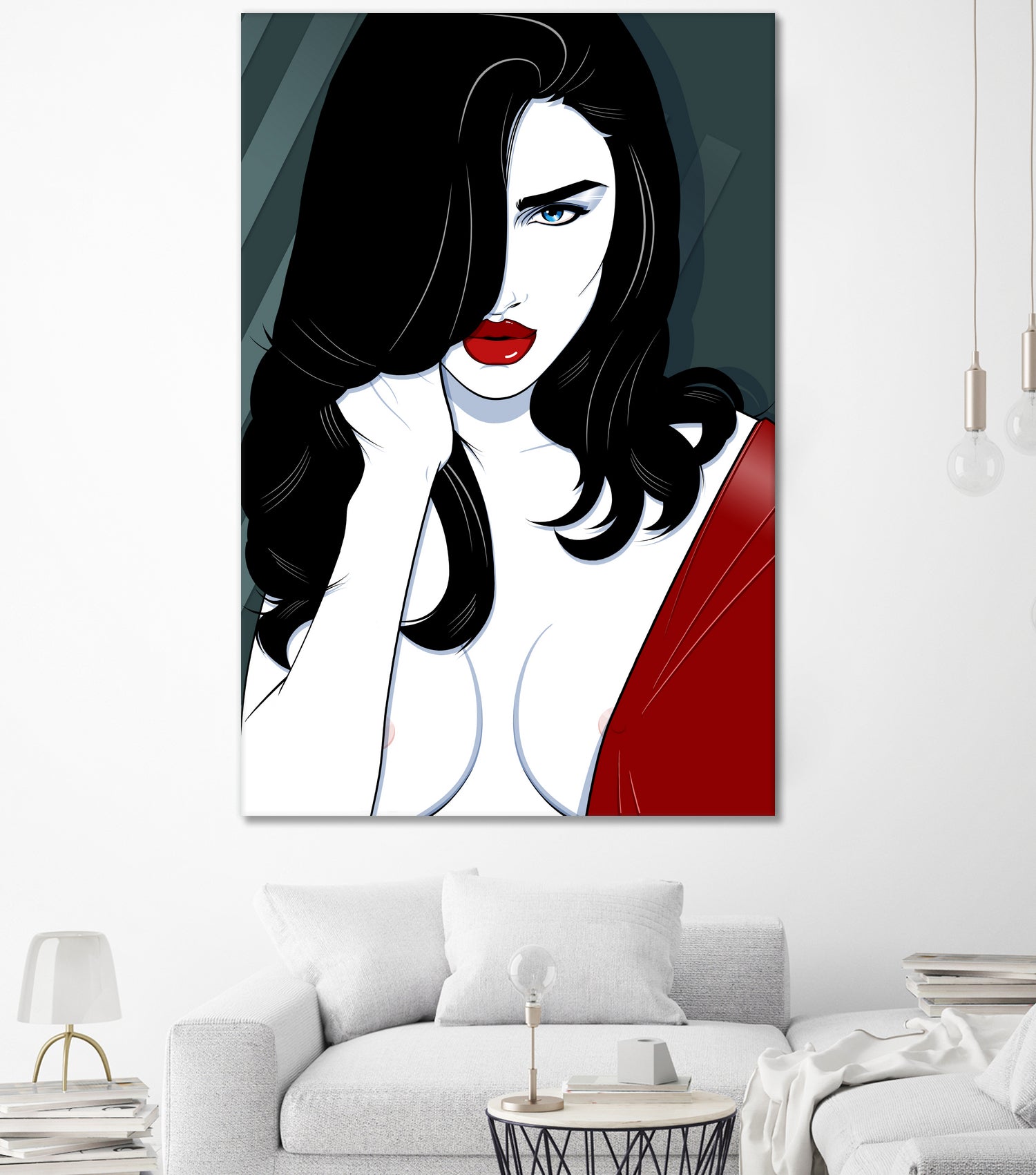 ROSIE by Ron Santiano on GIANT ART - red digital drawing