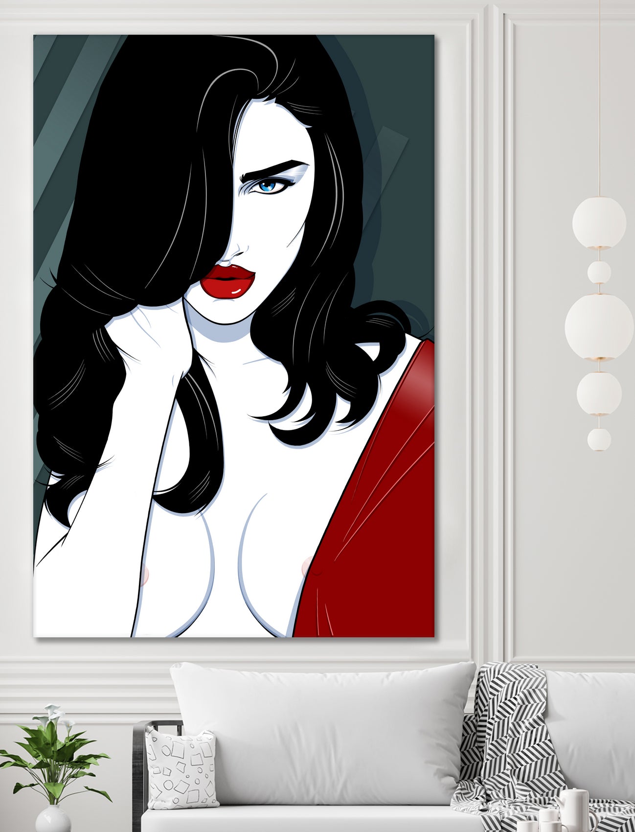 ROSIE by Ron Santiano on GIANT ART - red digital drawing