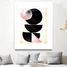 Black pink geometric abstract mama art by Maria Mata on GIANT ART - black digital painting