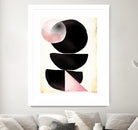 Black pink geometric abstract mama art by Maria Mata on GIANT ART - black digital painting