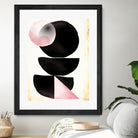 Black pink geometric abstract mama art by Maria Mata on GIANT ART - black digital painting