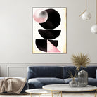 Black pink geometric abstract mama art by Maria Mata on GIANT ART - black digital painting