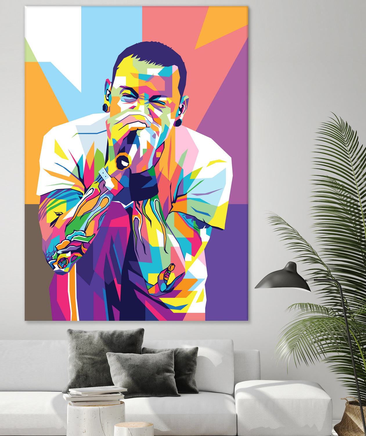 Chester Bennington by Art Style on GIANT ART - white digital drawing