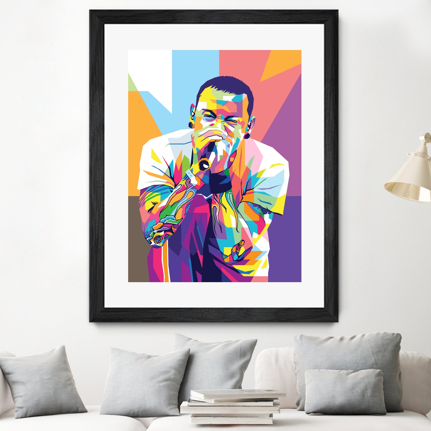 Chester Bennington by Art Style on GIANT ART - white digital drawing