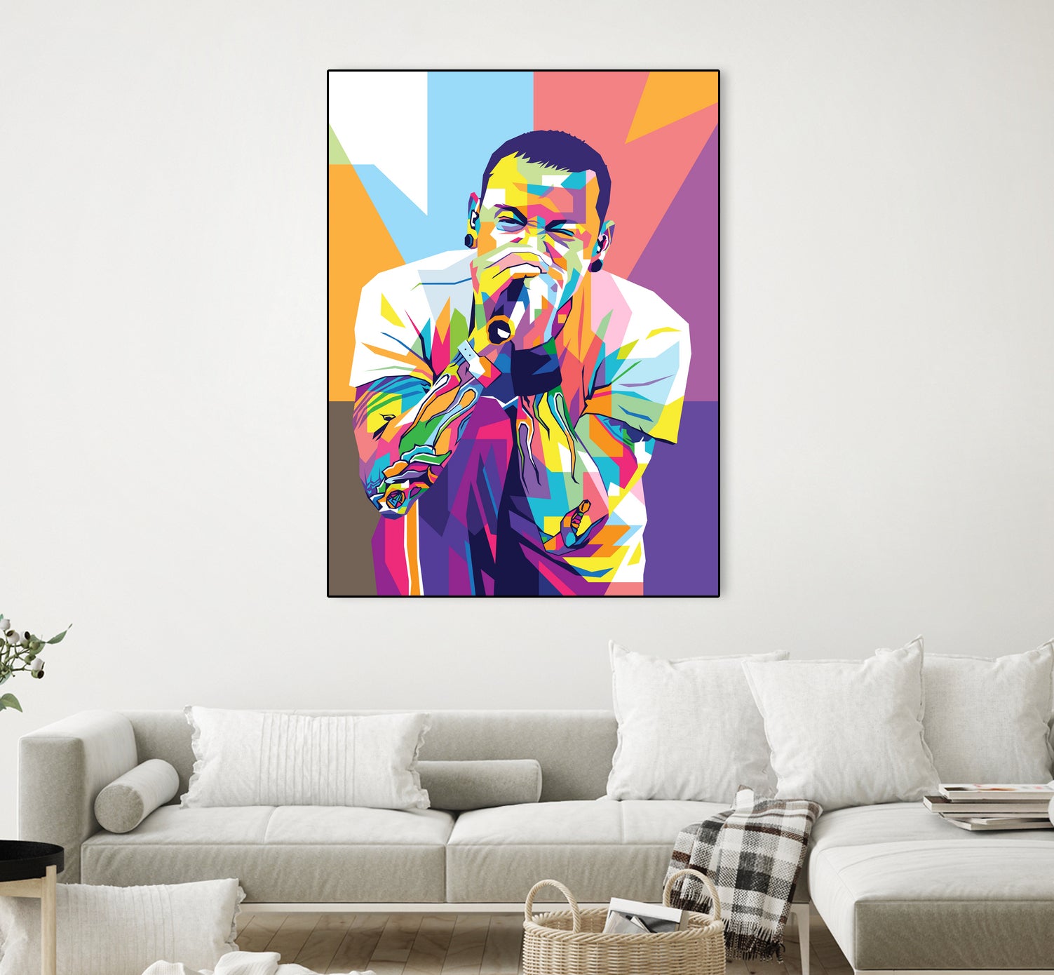 Chester Bennington by Art Style on GIANT ART - white digital drawing