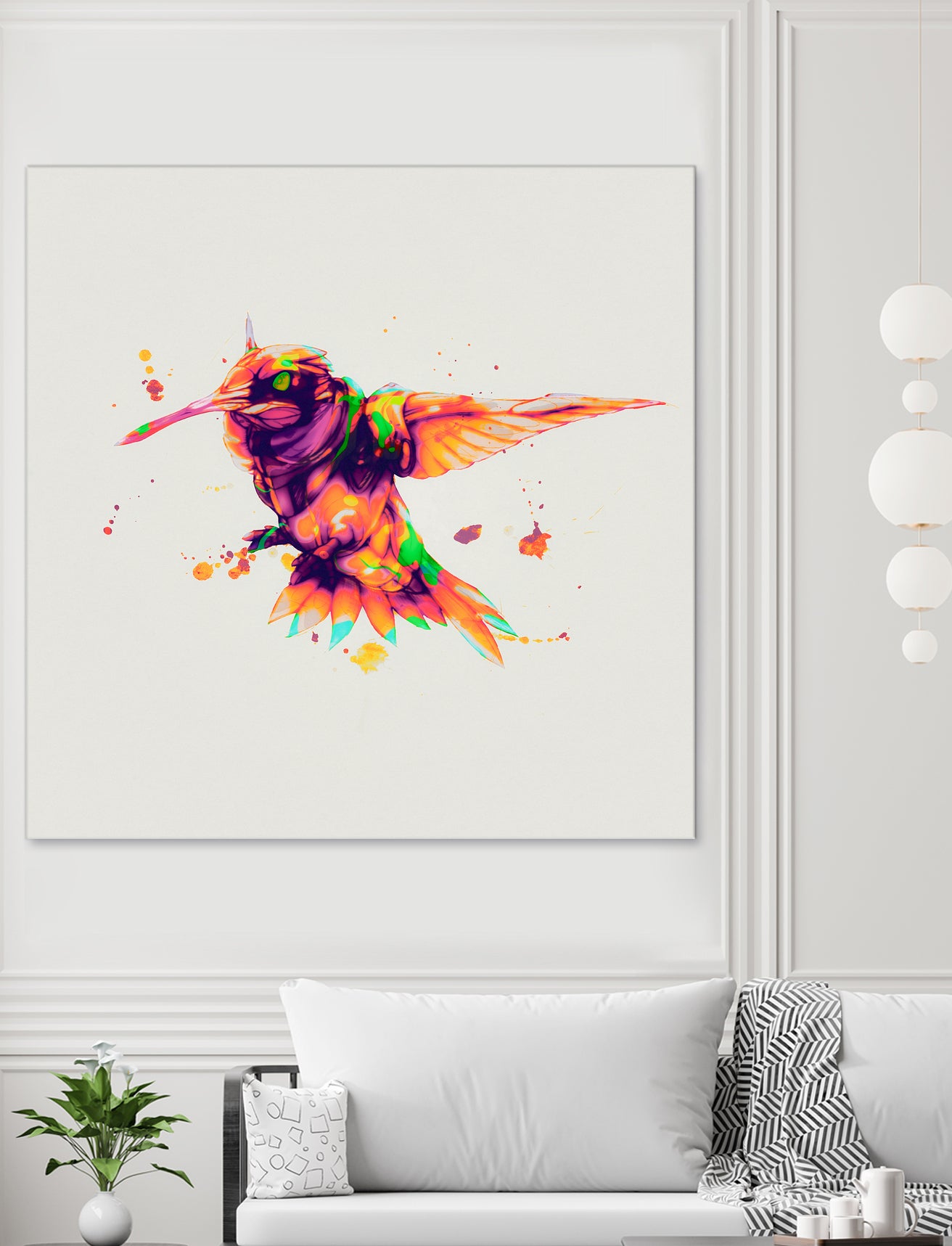 android hummingbird 2021 by Alexander Knispel on GIANT ART - orange character design