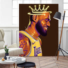 Lebron "The King" James by Zildjian Magante on GIANT ART - brown digital drawing