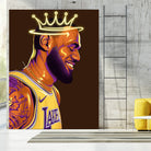 Lebron "The King" James by Zildjian Magante on GIANT ART - brown digital drawing