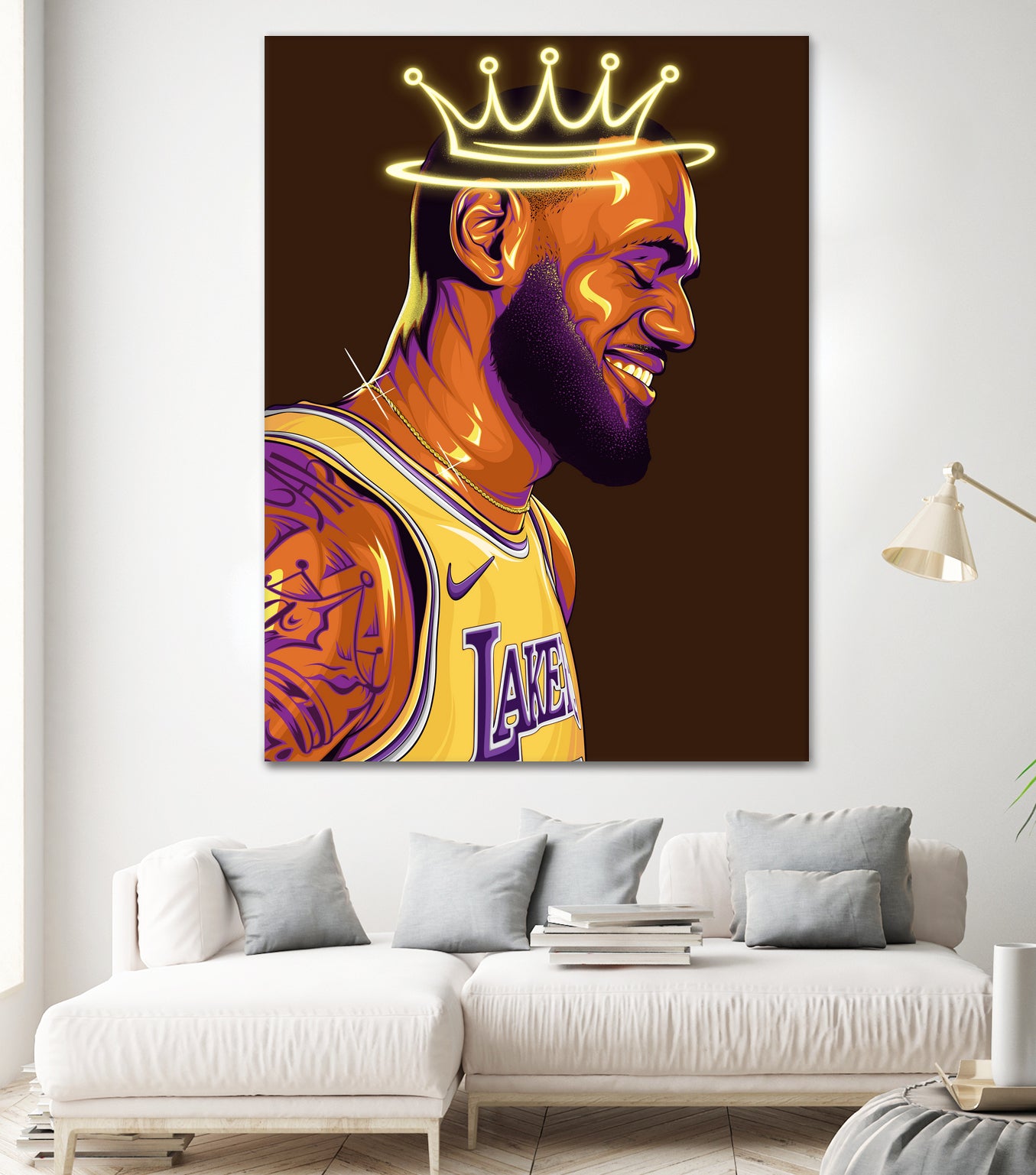 Lebron "The King" James by Zildjian Magante on GIANT ART - brown digital drawing