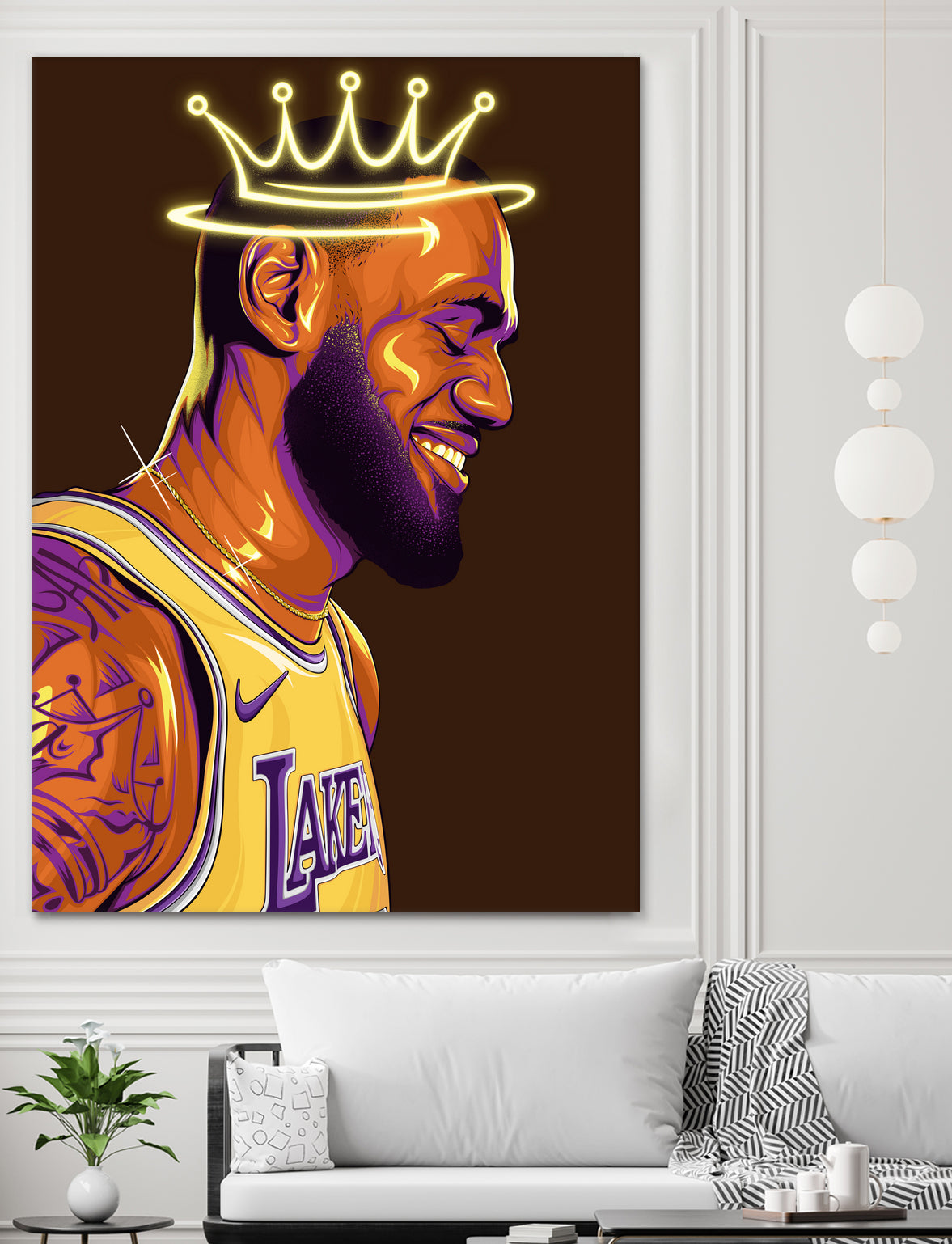 Lebron "The King" James by Zildjian Magante on GIANT ART - brown digital drawing