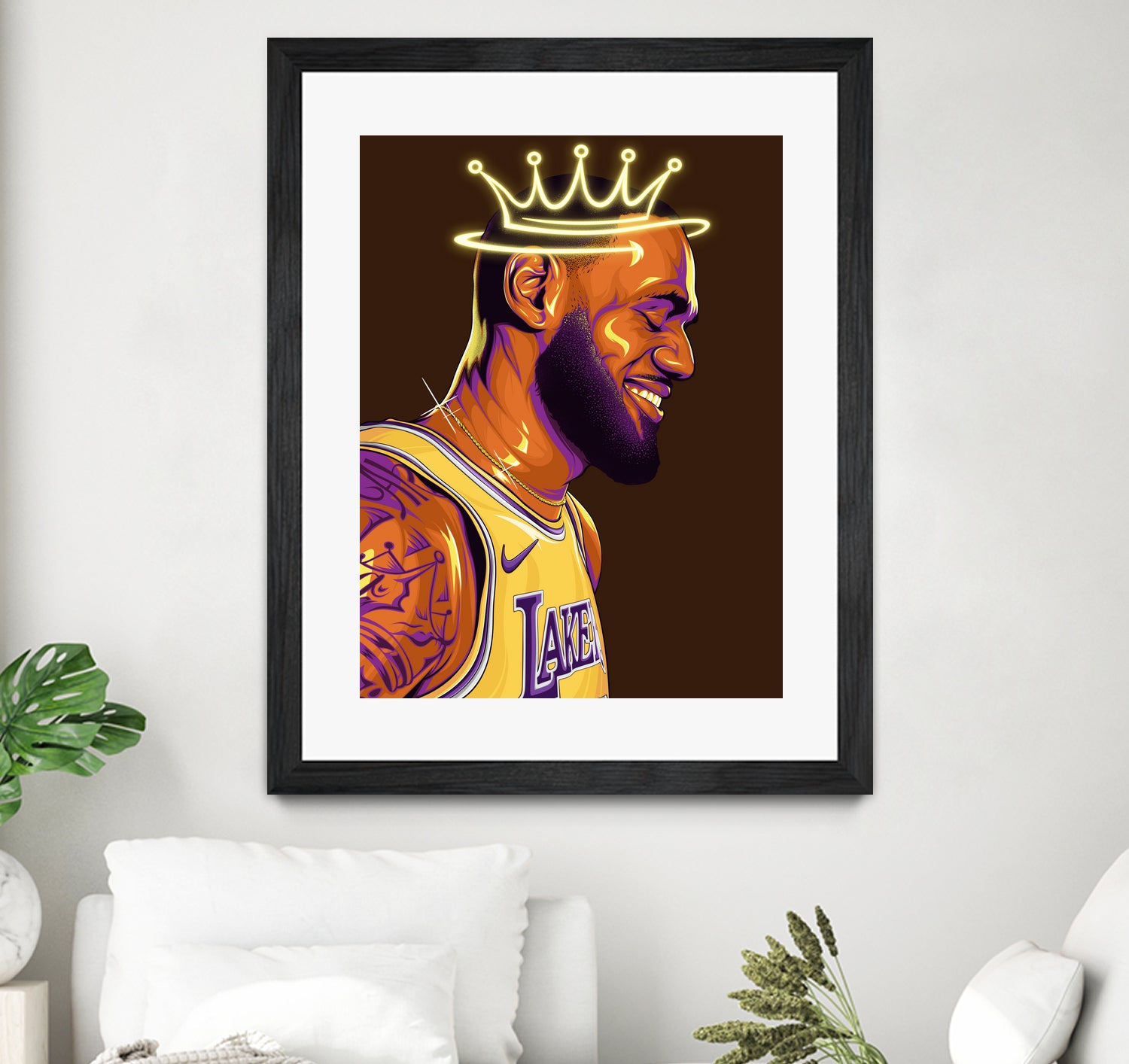 Lebron "The King" James by Zildjian Magante on GIANT ART - brown digital drawing