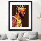 Lebron "The King" James by Zildjian Magante on GIANT ART - brown digital drawing