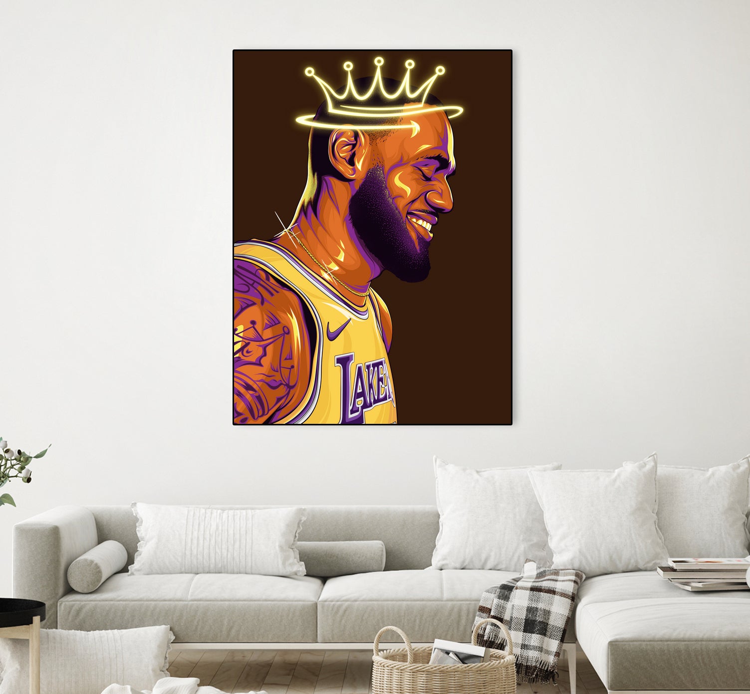 Lebron "The King" James by Zildjian Magante on GIANT ART - brown digital drawing