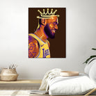 Lebron "The King" James by Zildjian Magante on GIANT ART - brown digital drawing