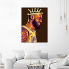 Lebron "The King" James by Zildjian Magante on GIANT ART - brown digital drawing