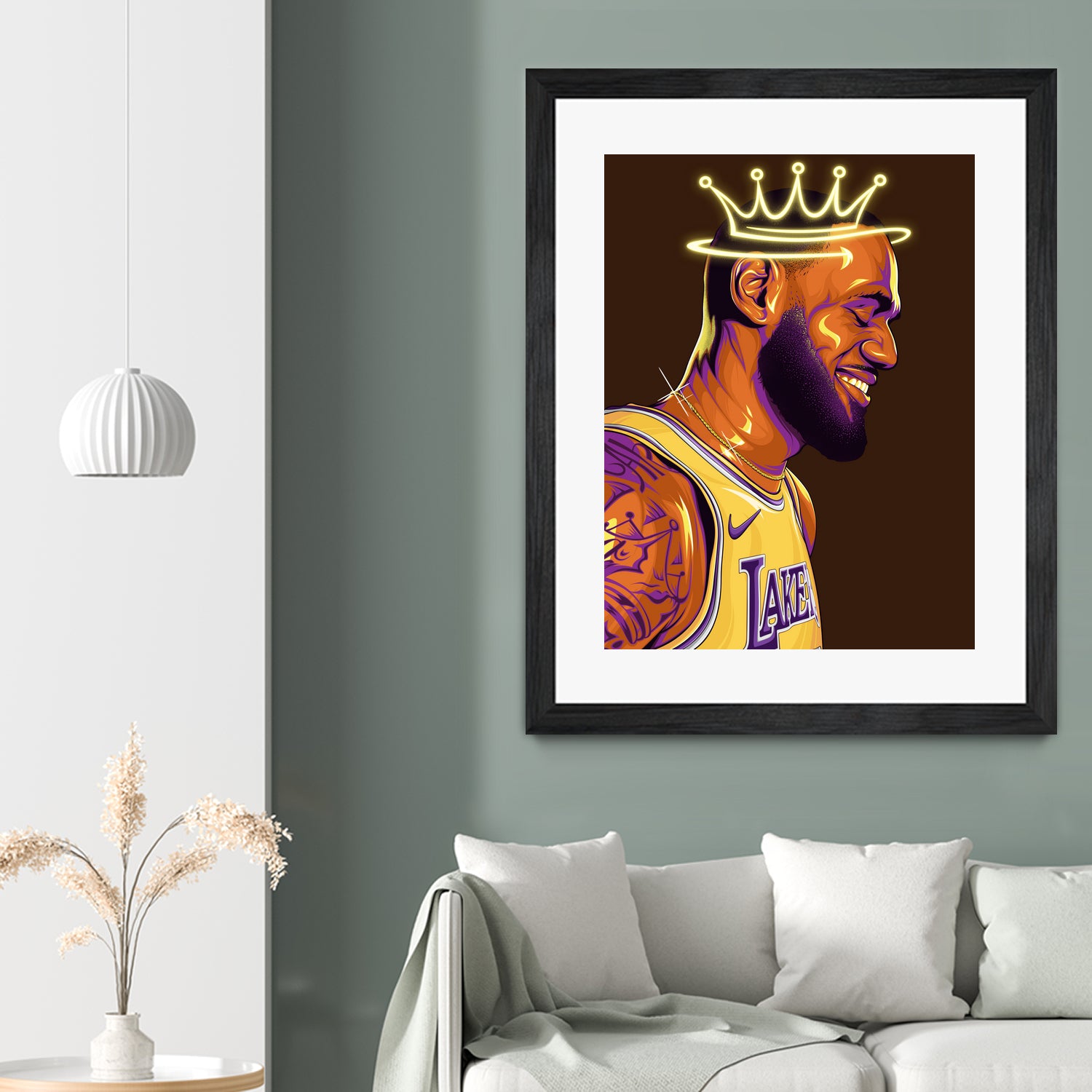 Lebron "The King" James by Zildjian Magante on GIANT ART - brown digital drawing