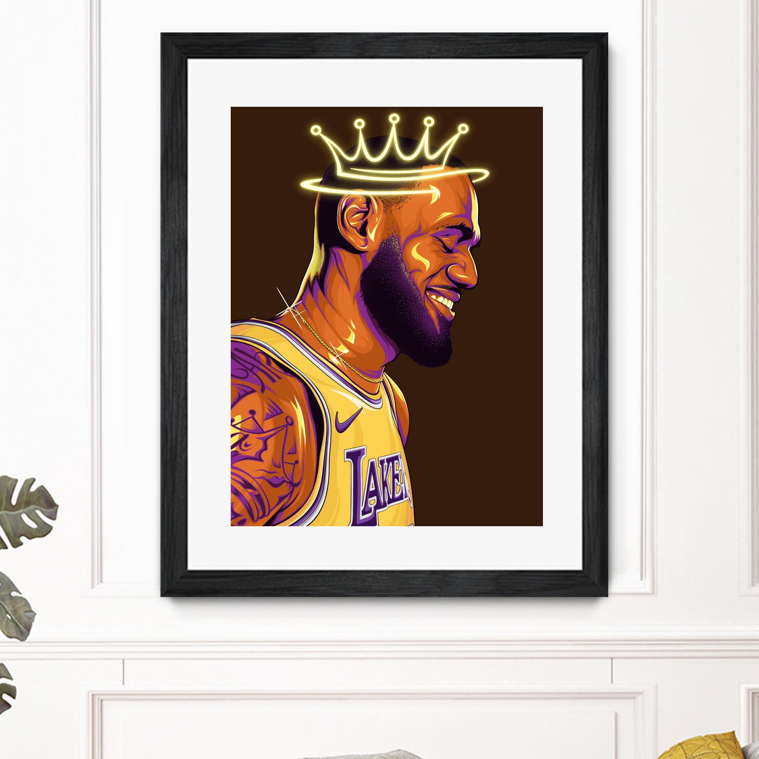 Lebron "The King" James by Zildjian Magante on GIANT ART - brown digital drawing