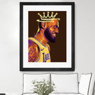 Lebron "The King" James by Zildjian Magante on GIANT ART - brown digital drawing