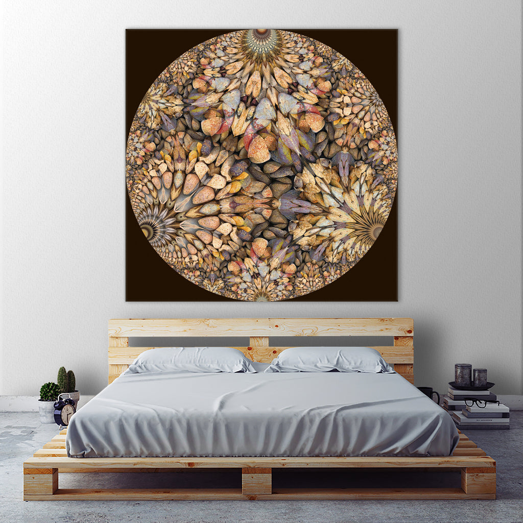 Hyperbolic Pebbles by Digital Crafts on GIANT ART - brown digital painting