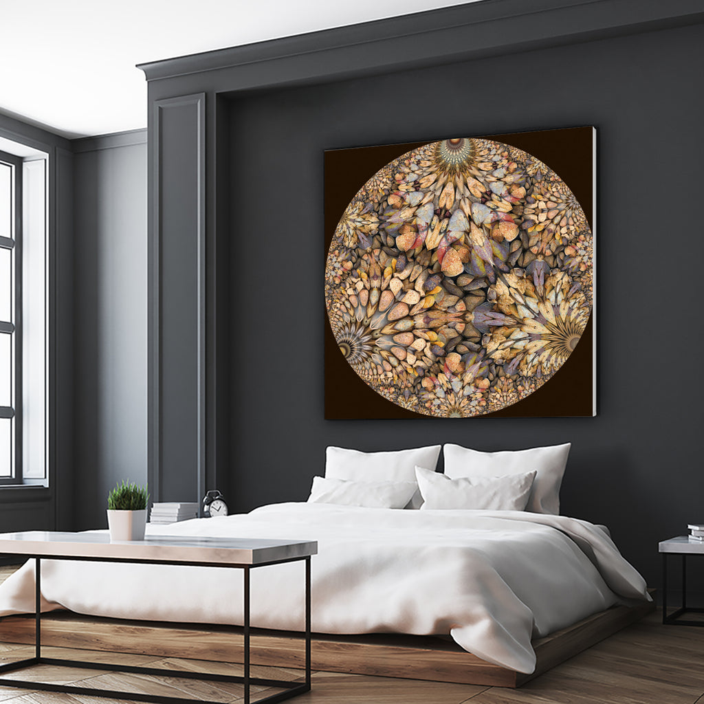 Hyperbolic Pebbles by Digital Crafts on GIANT ART - brown digital painting