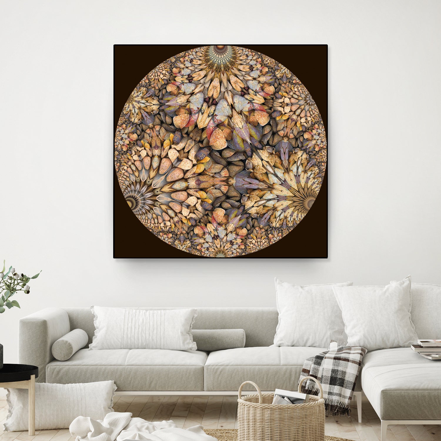 Hyperbolic Pebbles by Digital Crafts on GIANT ART - brown digital painting