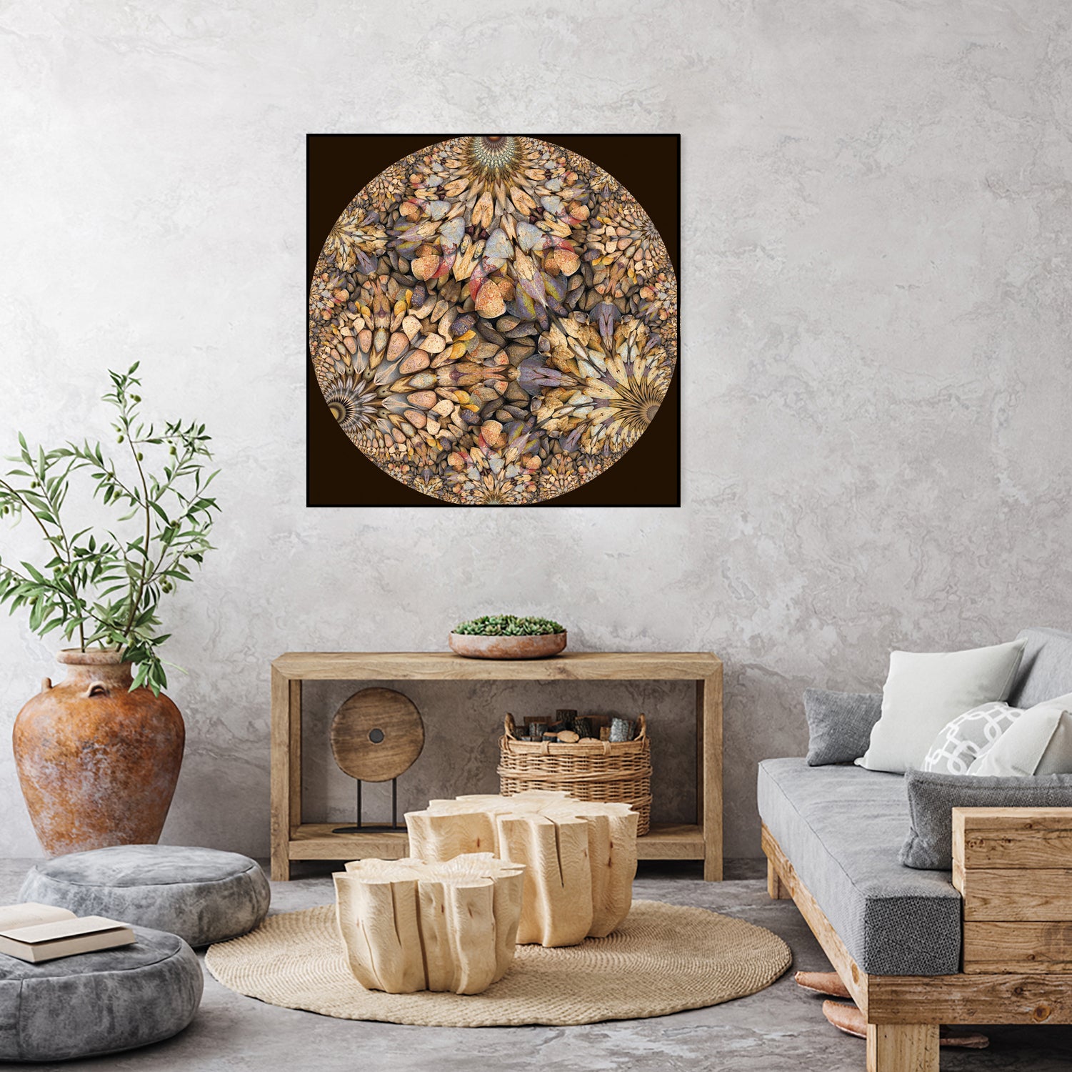 Hyperbolic Pebbles by Digital Crafts on GIANT ART - brown digital painting