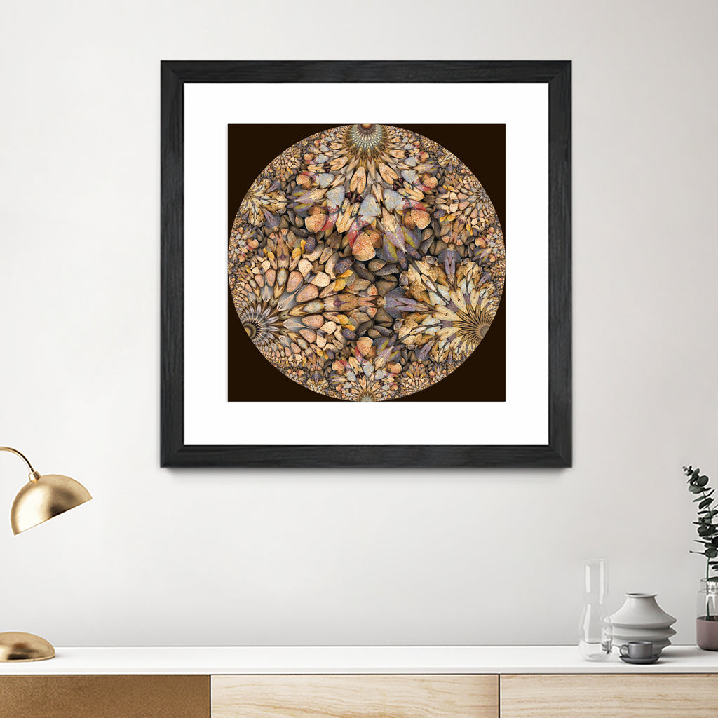 Hyperbolic Pebbles by Digital Crafts on GIANT ART - brown digital painting