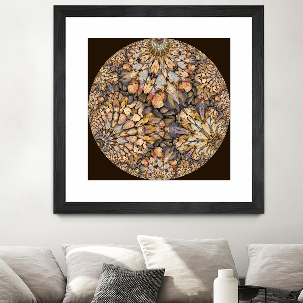 Hyperbolic Pebbles by Digital Crafts on GIANT ART - brown digital painting