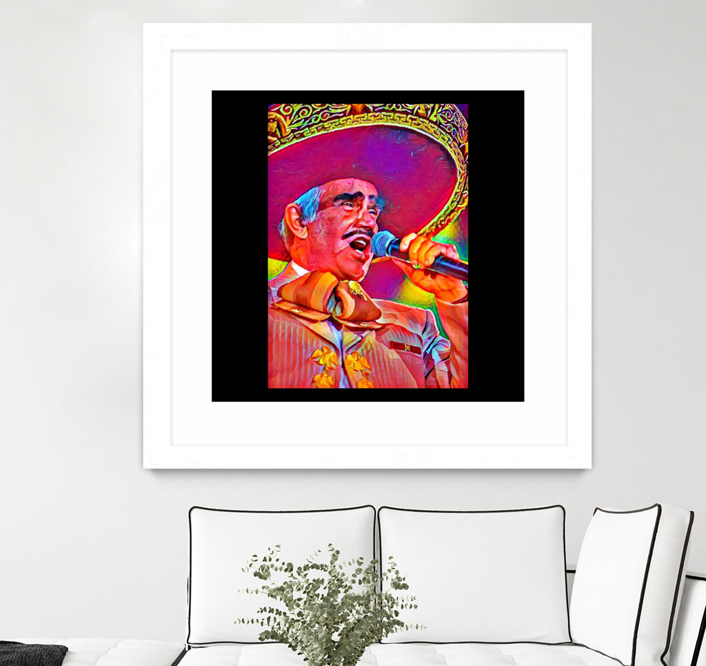 Vicente Fernández by Joseph Herrera on GIANT ART - white digital painting